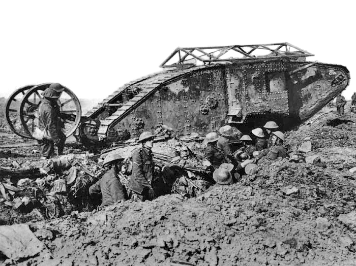 Brit Mark I male tank Somme 25 September 1916