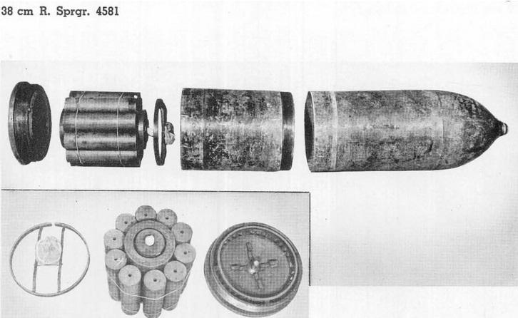 Sturmtiger rakéta lövedék (Raketensprenggranate)